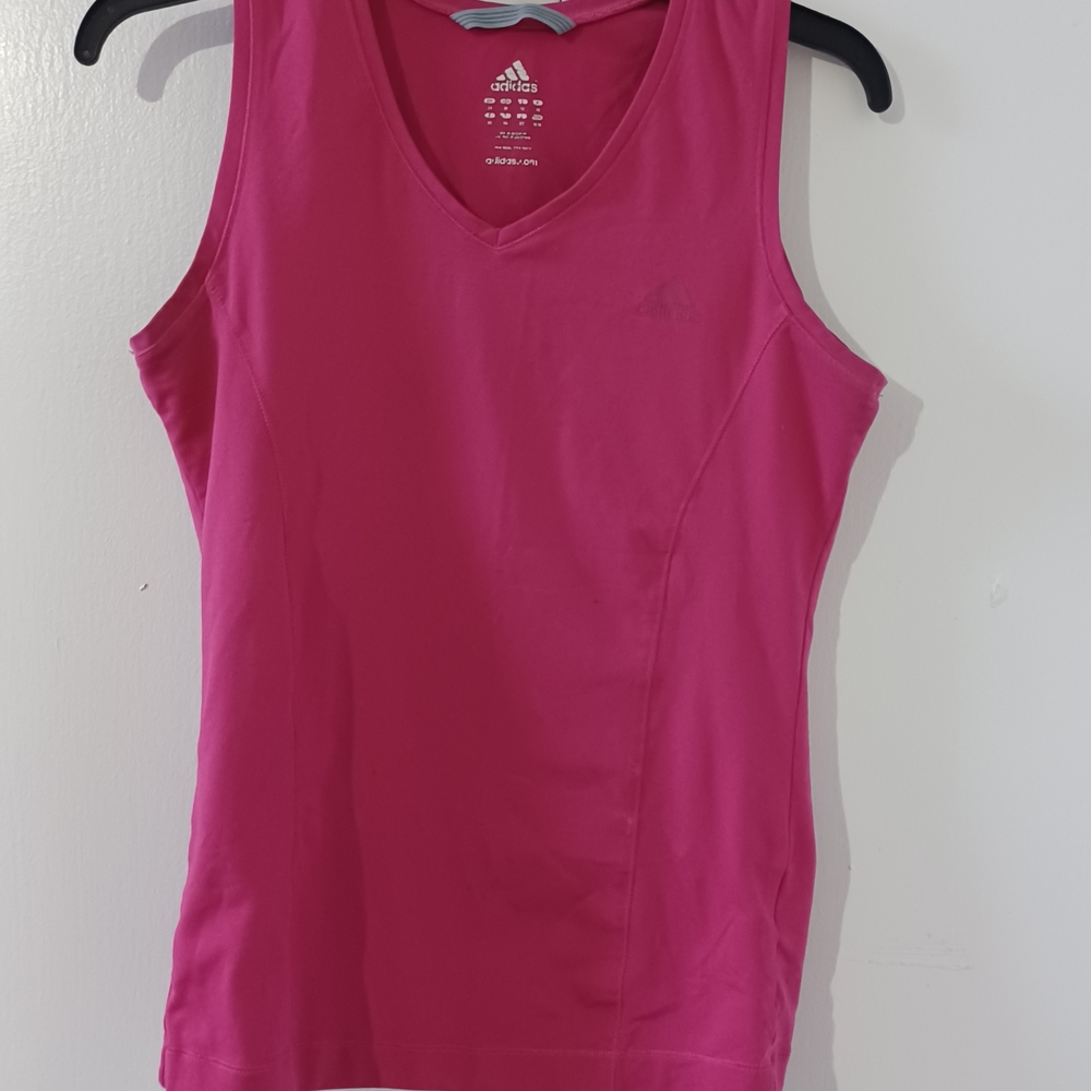 Adidas Women's Vibrant Pink Tank Top